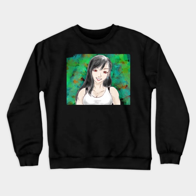 Tifa Lockhart Crewneck Sweatshirt by Sephiroth1204